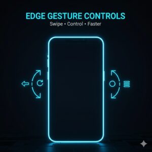 Edge Gesture Controls interface on Android smartphone