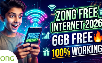 Zong Free Internet Code 2026 Pakistan