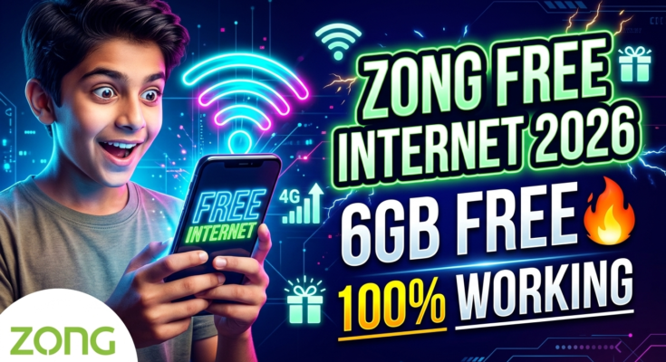 Zong Free Internet Code 2026 Pakistan