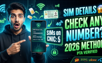SIM Ownership Details Pakistan Check (PTA Method)
